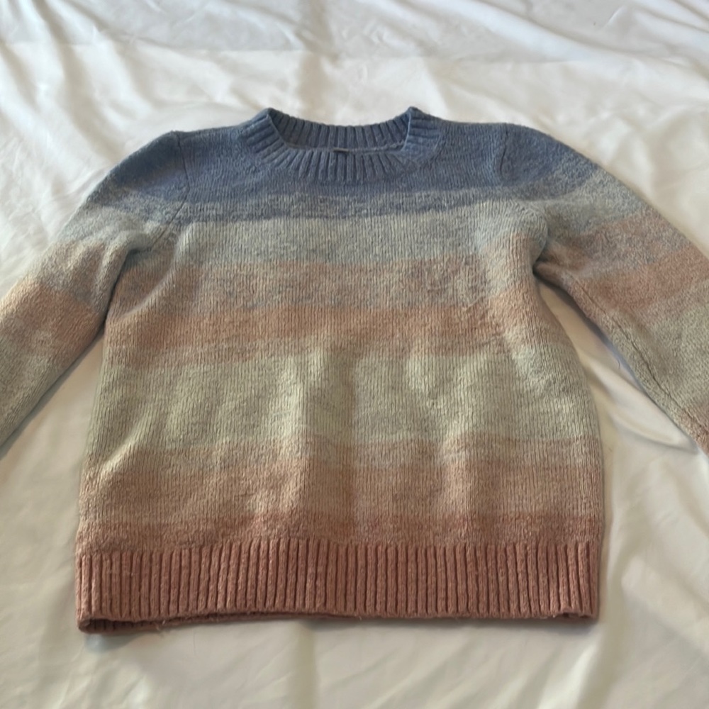 Loft Ombré Scoop Neck Sweater XXS
